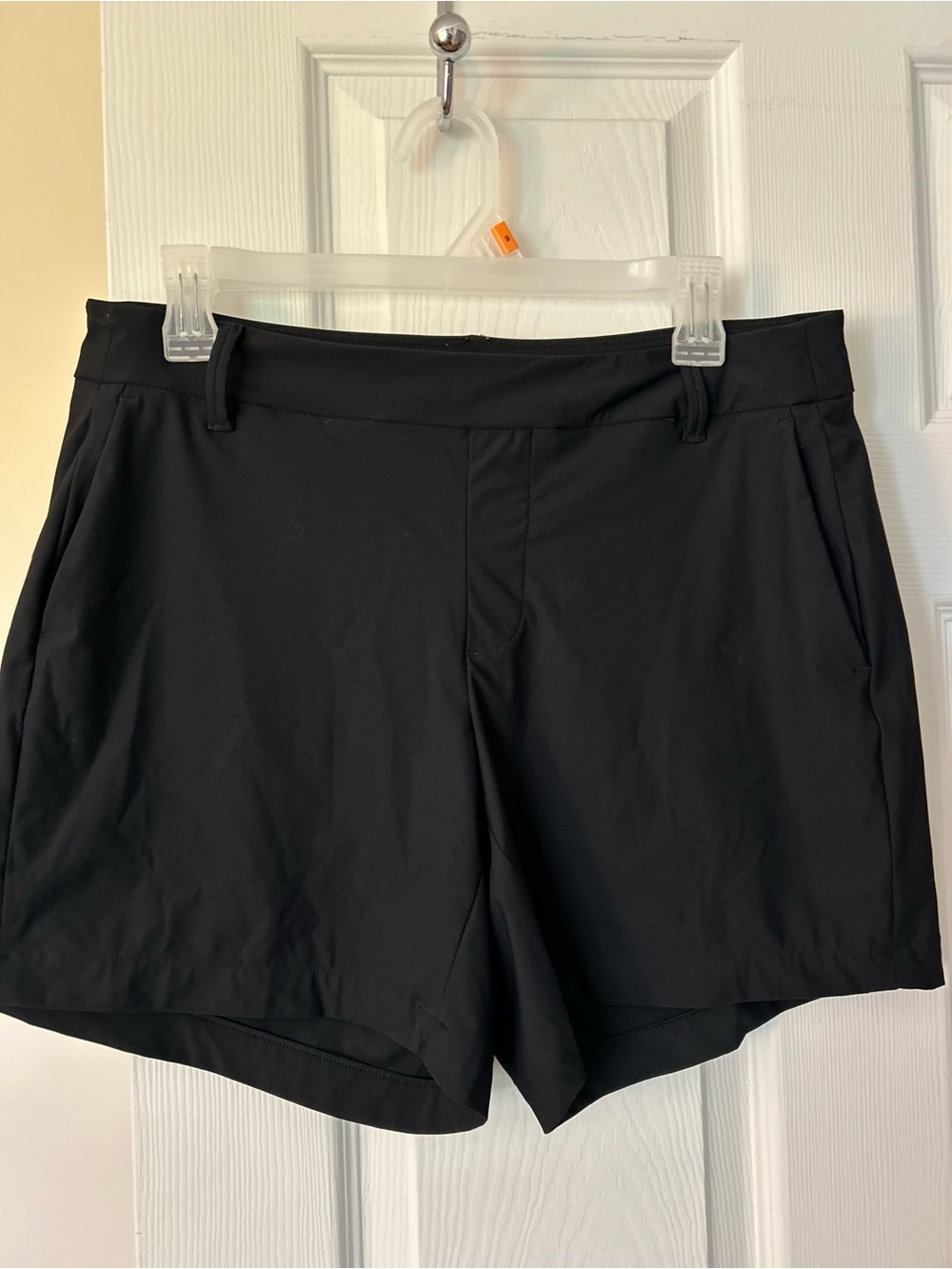 SPANX Black Athletic Shorts with Hidden Waistband